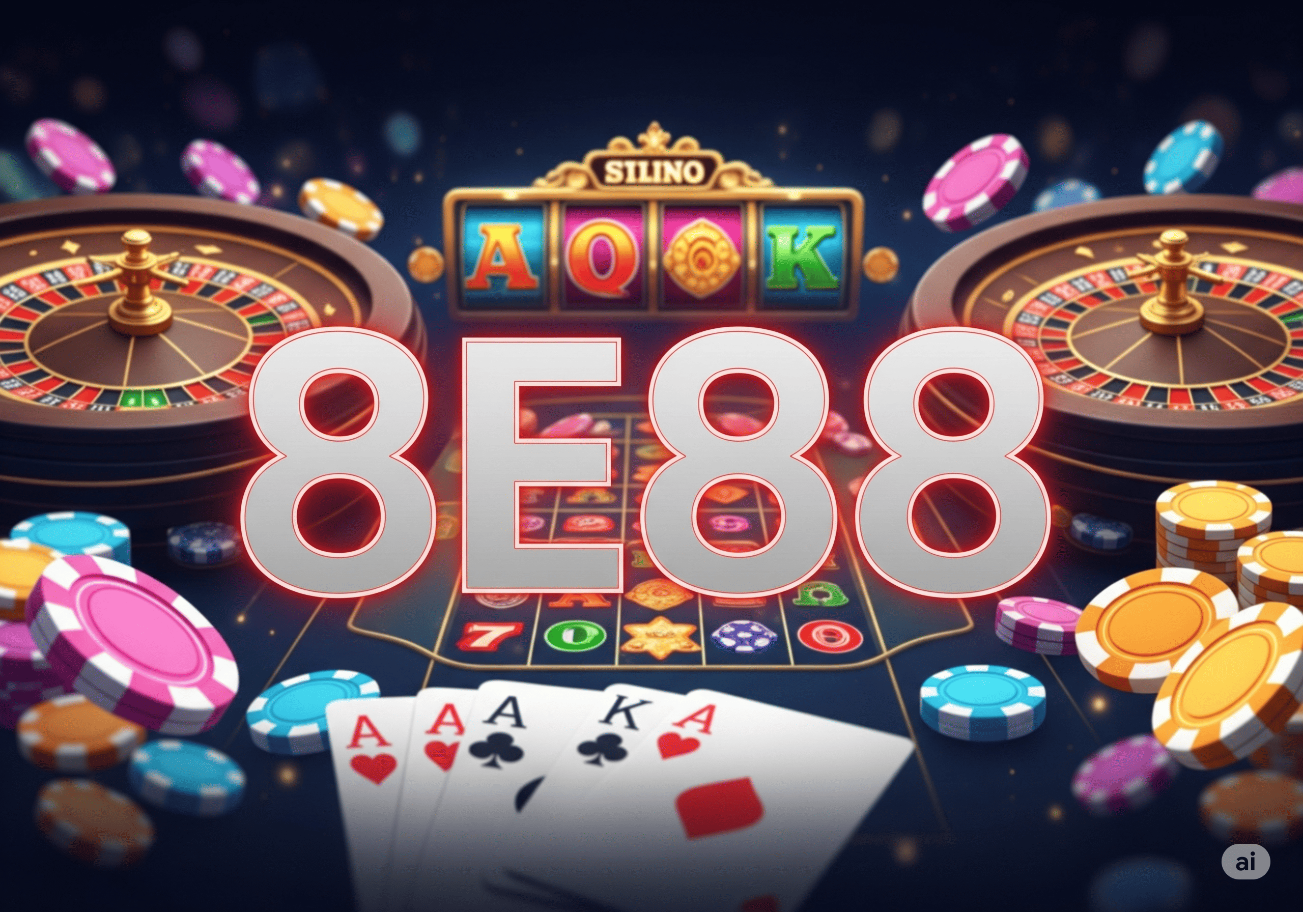 Dynamic montage of 8E88 gameplay including slots, live dealers, and sports betting